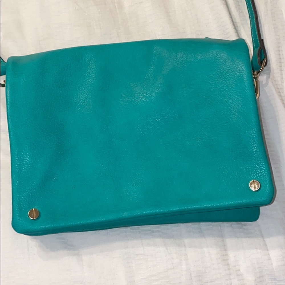 greenish turquoise cross body